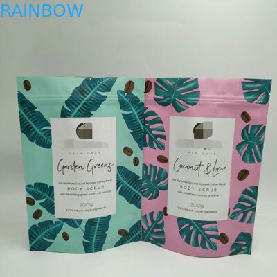 Sacs à thé en plastique olographes empaquetant le sac de nourriture d'Eco de café avec un clair latéral