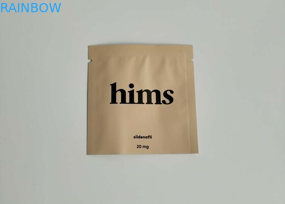 La coutume de capsule de vitamine a imprimé tiennent des poches, sacs d'emballage de soudure à chaud n'importe quelle taille