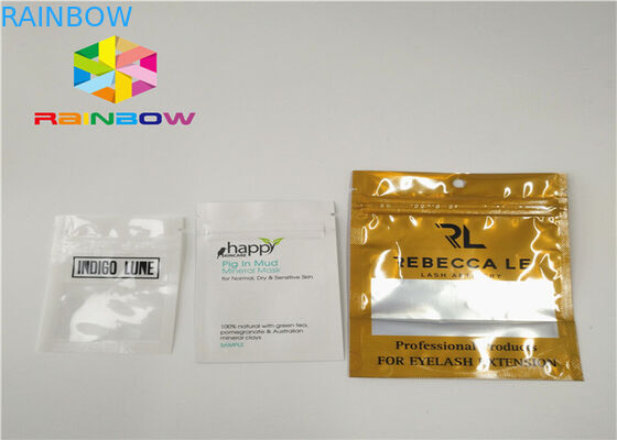 Sachets en matière plastique effet brillant/mat empaquetant le joint trois latéral pour l'encens de fines herbes