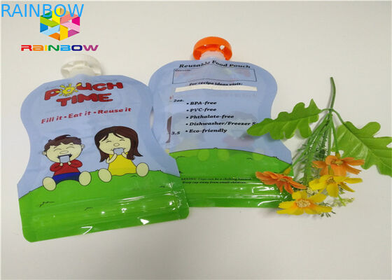 Le papier d'aluminium tiennent l'emballage de poche de bec adapté aux besoins du client imprimant le plastique 120ml