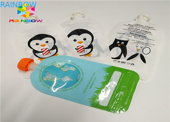 Le papier d'aluminium tiennent l'emballage de poche de bec adapté aux besoins du client imprimant le plastique 120ml