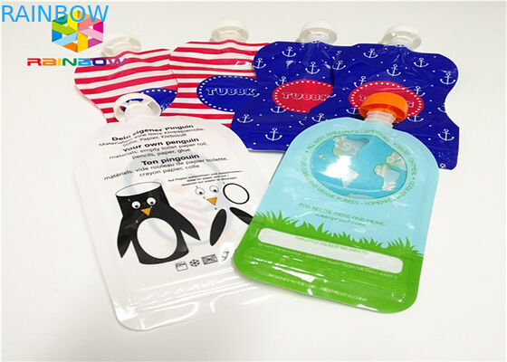 Le papier d'aluminium tiennent l'emballage de poche de bec adapté aux besoins du client imprimant le plastique 120ml