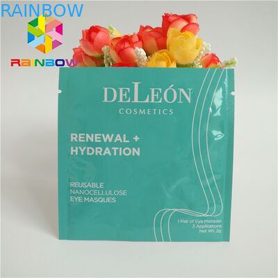 Trois que le côté scellé a imprimé les sacs zip-lock ont stratifié le masque d'oeil facial de papier d'aluminium