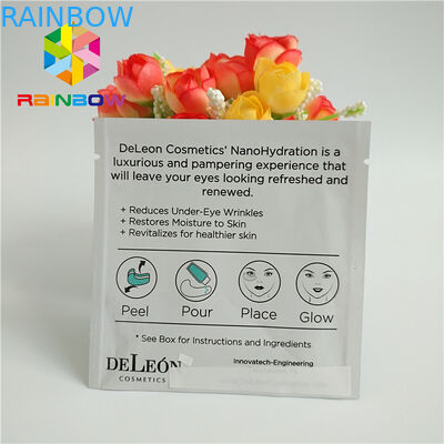 Trois que le côté scellé a imprimé les sacs zip-lock ont stratifié le masque d'oeil facial de papier d'aluminium