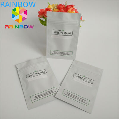 Sacs crèmes cosmétiques de joint de fermeture éclair d'huile, adaptés aux besoins du client imprimant la poche de papier aluminium