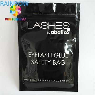 Les cils de sacs d'emballage de soudure à chaud de dessus de fermeture éclair olographes tiennent l'avant clair de poche