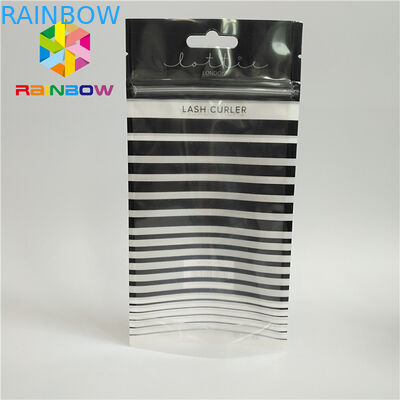 Les cils de sacs d'emballage de soudure à chaud de dessus de fermeture éclair olographes tiennent l'avant clair de poche