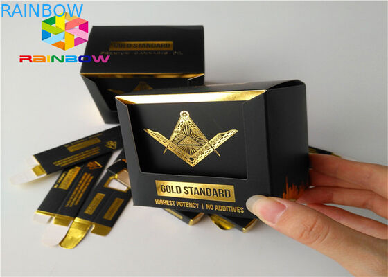 Boîte de relief de papier d'imprimerie empaquetant le petit produit de base avec la fenêtre