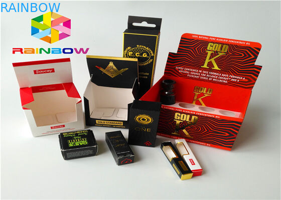 Boîte de relief de papier d'imprimerie empaquetant le petit produit de base avec la fenêtre