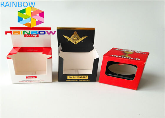 Adaptez la boîte aux besoins du client de papier de logo empaquetant le matériel réutilisé par emballage de papier cosmétique brillant d'aluminium