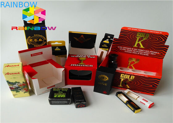 Adaptez la boîte aux besoins du client de papier de logo empaquetant le matériel réutilisé par emballage de papier cosmétique brillant d'aluminium