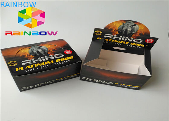 Adaptez la boîte aux besoins du client de papier de logo empaquetant le matériel réutilisé par emballage de papier cosmétique brillant d'aluminium