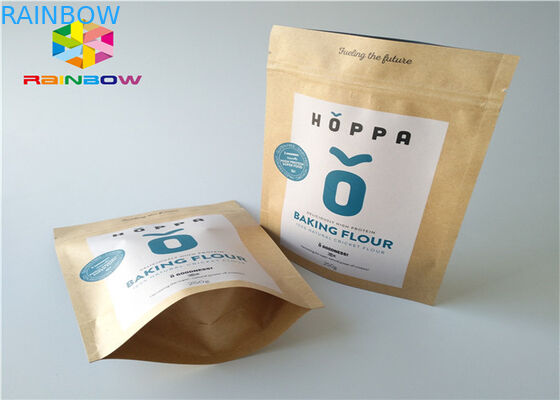 Barrière zip-lock adaptée aux besoins du client d'humidité de Mylar de papier aluminium de sacs en papier de papier d'emballage