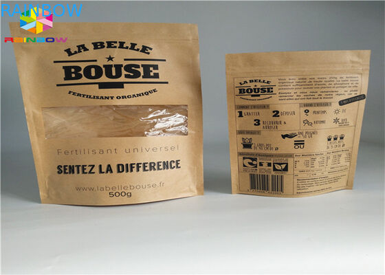 Barrière zip-lock adaptée aux besoins du client d'humidité de Mylar de papier aluminium de sacs en papier de papier d'emballage