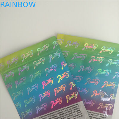 L'hologramme imprimant l'emballage de fines herbes d'encens, biscuits tiennent le sachet en matière plastique pour le grand SAL exotique