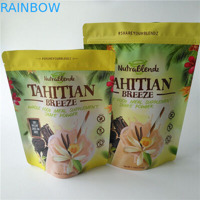 Les sacs d'emballage de casse-croûte de Doypacks Mylar, le papier d'aluminium tiennent les sacs zip-lock pour des fruits secs