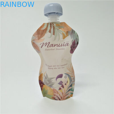 Adapté aux besoins du client imprimant la poche réutilisable d'aliment pour bébé de couvercle sûr d'enfant d'emballage de poche de bec