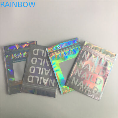 Maquillage Mylar réutilisable de sac de papier aluminium de SGS/FDA empaquetant le côté trois scellé