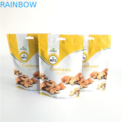 L'empaquetage fait sur commande de sachets en matière plastique d'impression tiennent le sac de tirette avec une valve de dégazage de manière