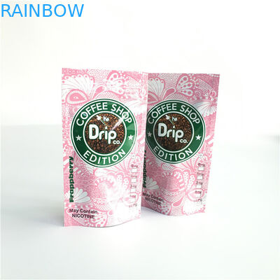 L'empaquetage fait sur commande de sachets en matière plastique d'impression tiennent le sac de tirette avec une valve de dégazage de manière