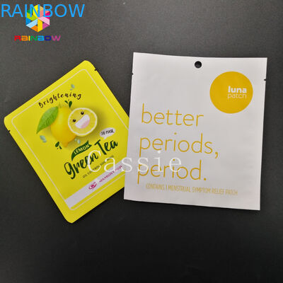 Le joint à couvercle serti plat de poignée met en sac le papier d'aluminium de larme d'entaille de poche rescellable de Mylar