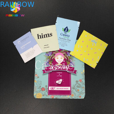 Le joint à couvercle serti plat de poignée met en sac le papier d'aluminium de larme d'entaille de poche rescellable de Mylar