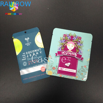 Le joint à couvercle serti plat de poignée met en sac le papier d'aluminium de larme d'entaille de poche rescellable de Mylar