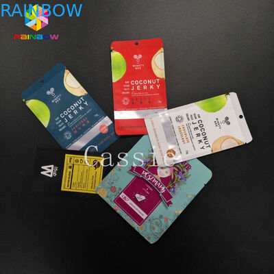 Sachets en matière plastique mats empaquetant le mini stockage d'échantillon de poche en aluminium en plastique de Mylar avec la tirette