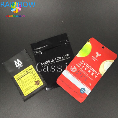 Sachets en matière plastique mats empaquetant le mini stockage d'échantillon de poche en aluminium en plastique de Mylar avec la tirette