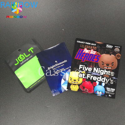 Trois zip-lock scellés par côtés tiennent l'emballage facial cosmétique de masque d'impression brillante de poches