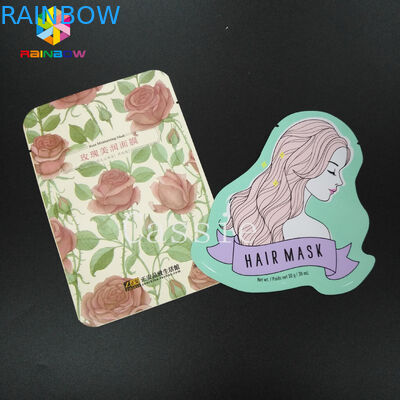 SGS/FDA tiennent la poche empaquetant le joint facial de côtés des cosmétiques trois de paquet de masque de feuille de beauté