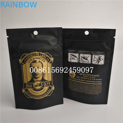 Sachets en matière plastique de preuve d'odeur petits empaquetant le sac résistant d'enfant de Mylar de mauvaises herbes