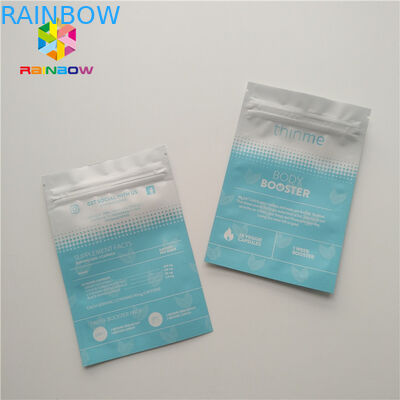 Sachets en matière plastique de masque de yeux de visage empaquetant la surface brillante scellée trois par côtés de sac plat