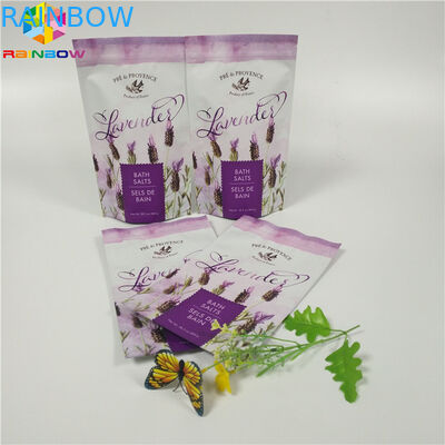 La poche mate faite sur commande d'aluminium d'impression empaquetant le corps de fond plat frottent le sac avec la tirette