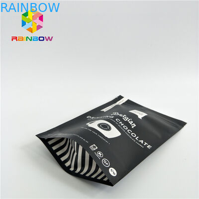 Le papier d'aluminium tiennent des poches de café empaquetant la taille faite sur commande avec la valve/tirette