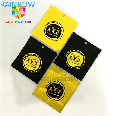 Impression mate thermoscellée de gravure adaptée aux besoins du client par emballage de sachet en plastique de poche d'aluminium