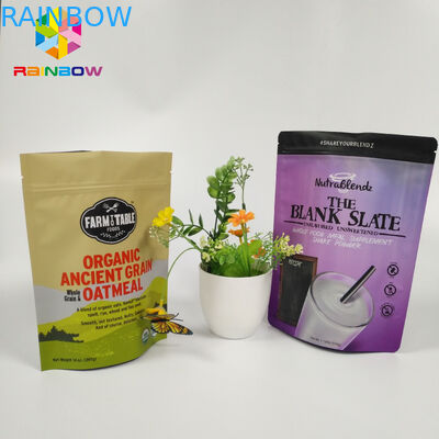 Le papier aluminium rescellable d'emballage de sac de casse-croûte tiennent la poche de serrure de fermeture éclair de Doypack