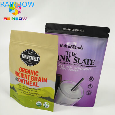 Le papier aluminium rescellable d'emballage de sac de casse-croûte tiennent la poche de serrure de fermeture éclair de Doypack