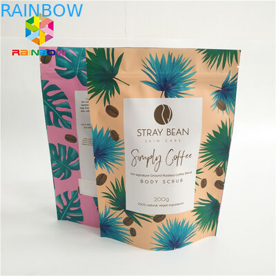 tenez le runtz en plastique de paquet de nourriture imprimé par coutume de sac de café de sacs de poche de tirette empaquetant l'humidité brillante mate