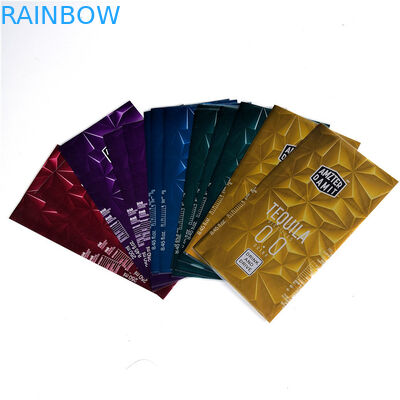 La coutume a imprimé des labels de bouteille d'enveloppe de rétrécissement, couleur imperméable des bandes CMYK d'enveloppe de rétrécissement