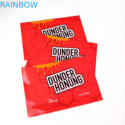 Boisson imprimée claire adhésive d'énergie de rétrécissement de labels imperméables de douille sensible à la chaleur