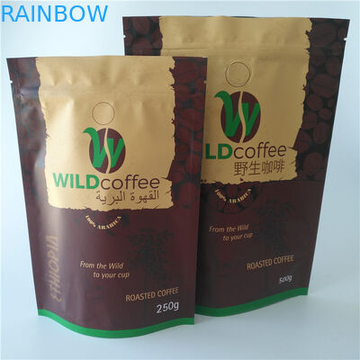 La coutume a imprimé le papier d'aluminium tiennent l'approbation mate recyclable de GV de PDA de finition de poche