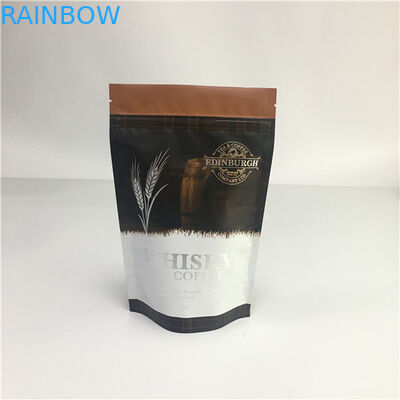 Le papier d'aluminium stratifié zip-lock tiennent les poches, sachets en plastique scellés avec la valve