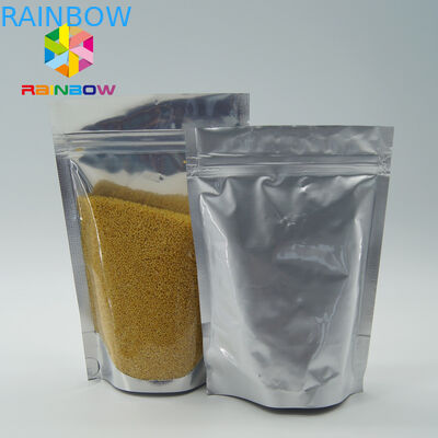 Le papier d'aluminium en gros de catégorie comestible tiennent le sac zip-lock avec la fenêtre avant claire pour des graines/emballage de fruits secs