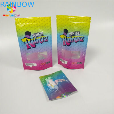 La coutume a imprimé le sac matériel zip-lock rescellable de Runtz de preuve d'odeur stratifié par Doypack pour l'emballage de sucrerie de CBD