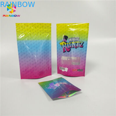 La coutume a imprimé le sac matériel zip-lock rescellable de Runtz de preuve d'odeur stratifié par Doypack pour l'emballage de sucrerie de CBD