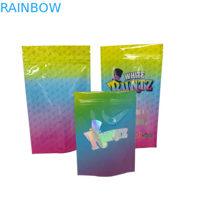 Sacs d'emballage de casse-croûte de serrure de fermeture éclair de preuve d'odeur, sacs stratifiés de casse-croûte imprimés par coutume