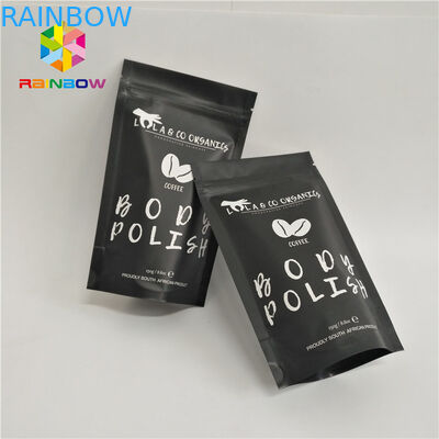 les sacs de café stratifiés par tirette palstic tout simplement blancs tiennent la poche avec les entailles zip-lock de larme empaquetant pour 500g 1kg 3kg