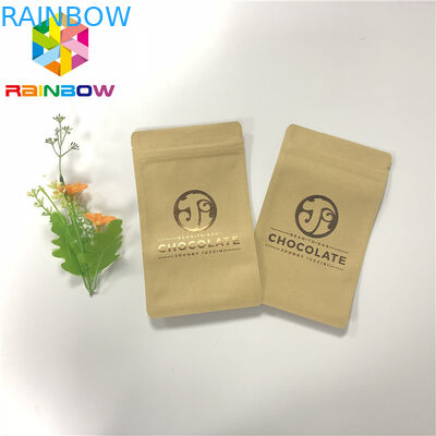 Impression UV trois sacs en papier de métier de tirette scellés par côté pour l'emballage de barre de chocolat