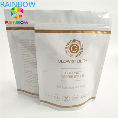 Le sac stratifié de tirette de bas d'aluminium tiennent la vente chaude en plastique de poches de café imprimée par coutume de sachets en plastique d'emballage de poche